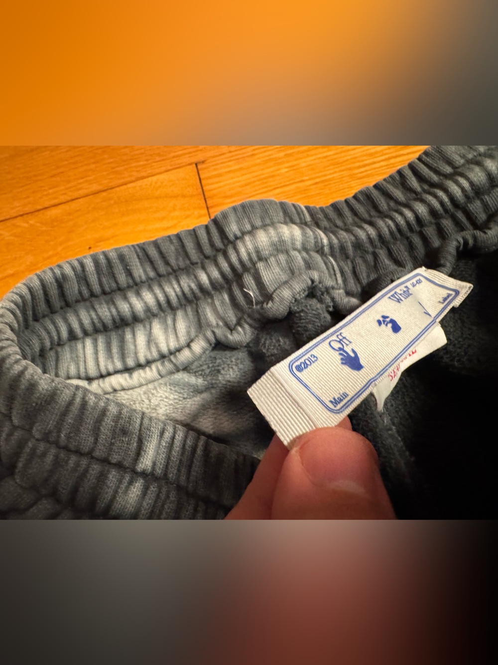 Off-White Tie Dye Bleach Wash Sweatpants *read description - Picture 6 of 16